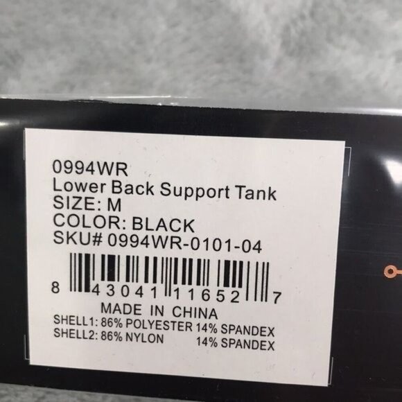 2 Tommie Copper Lower Back Support Compression Tanks Black Size M New - Picture 2 of 9